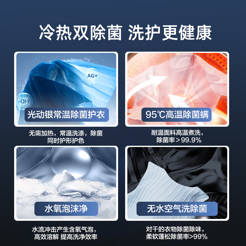 白月光松下12kg洗烘一体家用滚筒洗衣机全自动嵌入式大容量ND2AE